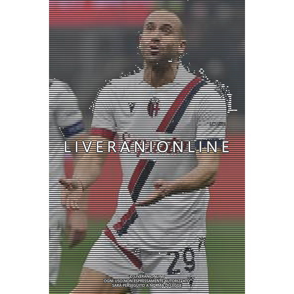 Milan vs Bologna nella foto Lorenzo De Silvestri (Bologna) Milano 27-01-2024 Stadio Giuseppe Meazza - San Siro Campionato Serie A TIM - 22a giornata foto Roberto Garavaglia/Agenzia Aldo Liverani sas
