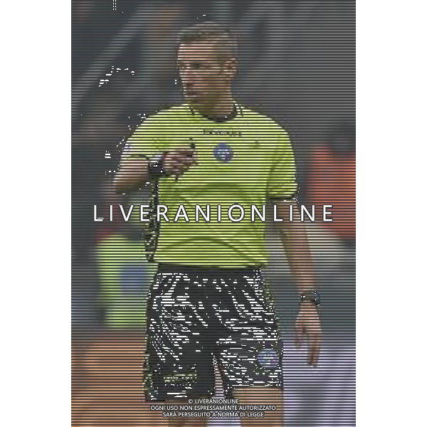 Milan vs Bologna nella foto l\'arbitro Davide Massa di Imperia Milano 27-01-2024 Stadio Giuseppe Meazza - San Siro Campionato Serie A TIM - 22a giornata foto Roberto Garavaglia/Agenzia Aldo Liverani sas