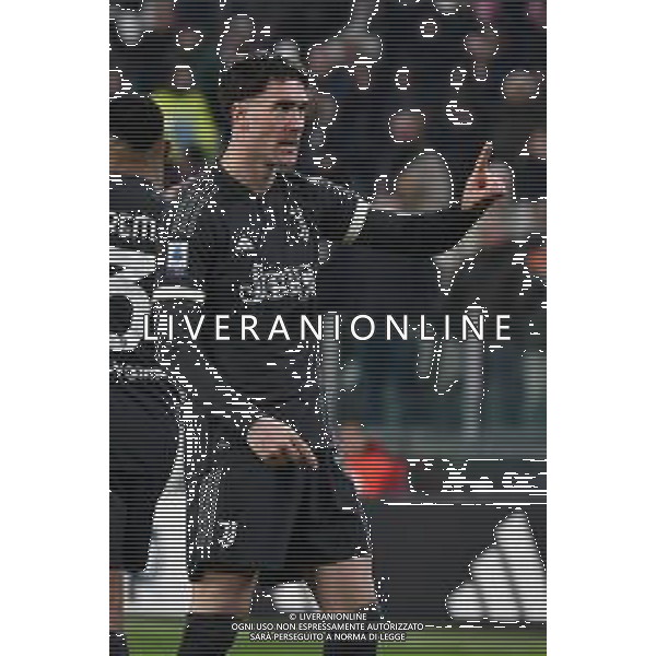 Torino 27.01.2024 Allianz Stadium @Manuela Viganti/Ag. Aldo Liverani sas Juventus vs Empoli Campionato Calcio Serie A TIM 2023/2024 22a giornata Nella foto: esultanza dusan vlahovic dopo il gol