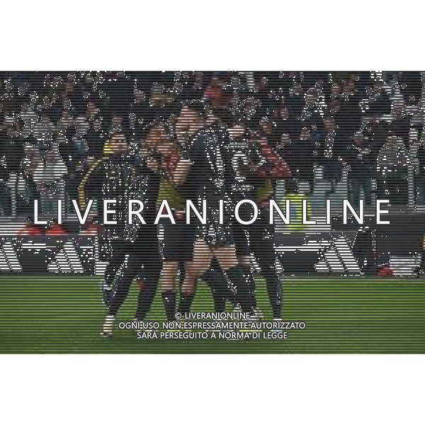 Torino 27.01.2024 Allianz Stadium @Manuela Viganti/Ag. Aldo Liverani sas Juventus vs Empoli Campionato Calcio Serie A TIM 2023/2024 22a giornata Nella foto: esultanza juventus dopo il gol di dusan vlahovic