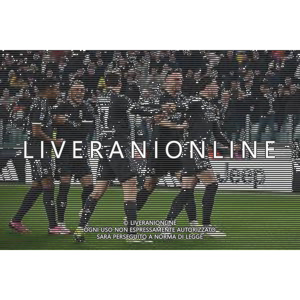 Torino 27.01.2024 Allianz Stadium @Manuela Viganti/Ag. Aldo Liverani sas Juventus vs Empoli Campionato Calcio Serie A TIM 2023/2024 22a giornata Nella foto: esultanza juventus dopo il gol di dusan vlahovic