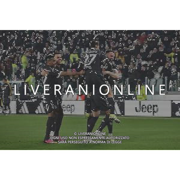 Torino 27.01.2024 Allianz Stadium @Manuela Viganti/Ag. Aldo Liverani sas Juventus vs Empoli Campionato Calcio Serie A TIM 2023/2024 22a giornata Nella foto: esultanza juventus dopo il gol di dusan vlahovic