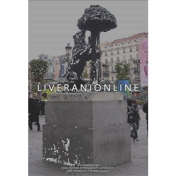 Madrid (spa) 2005 madrid cittˆ nella foto scultura dell\'orso simbolo di madrid ph marco luzzani/ag aldo liverani s.a.s.