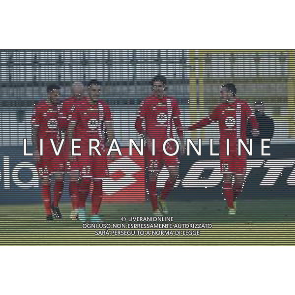 TVRG Monza vs Sassuolo nella foto esultanza Monza dopo il gol dell\'1 a 0 Monza 28-01-2024 U-Power Stadium Campionato Serie A TIM - 22a giornata foto Roberto Garavaglia/Agenzia Aldo Liverani sas/AGENZIA ALDO LIVERANI SAS