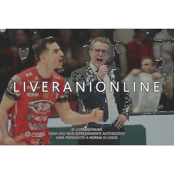CASALECCHIO DI RENO 28 01 2024 FINALE COPPA ITALIA MASCHILE PALLAVOLO SIR SUSA VIM PERUGIA-MINT VERO VOLLEY MONZA 3-1 NELLA FOTO ALLENATYORE DI PERUGIA ANGELO LORENZETTI FOTO GIANNI SANNA-AG ALDO LIVERANI SAS