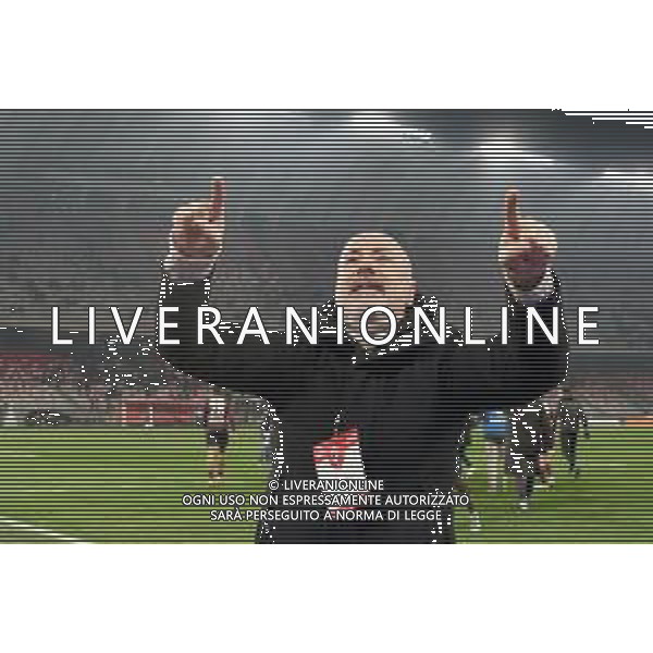 AC Reggiana 1919 vice president Giuseppe Fico celebrates the victory during the Italian Serie B match SSC Bari vs AC Reggiana 1919 on January 27, 2024 at the San Nicola stadium in Bari, Italy. Photo by Emmanuele Mastrodonato/ag. Aldo Liverani sas