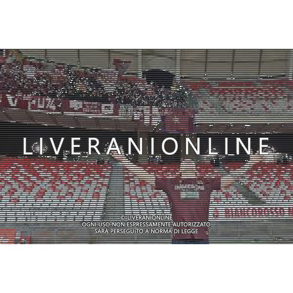 Alessandro Bianco of Reggiana celebrates after scoring a goal during the Italian Serie B match SSC Bari vs AC Reggiana 1919 on January 27, 2024 at the San Nicola stadium in Bari, Italy. Photo by Emmanuele Mastrodonato/ag. Aldo Liverani sas