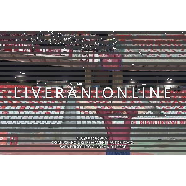 Alessandro Bianco of Reggiana celebrates after scoring a goal during the Italian Serie B match SSC Bari vs AC Reggiana 1919 on January 27, 2024 at the San Nicola stadium in Bari, Italy. Photo by Emmanuele Mastrodonato/ag. Aldo Liverani sas