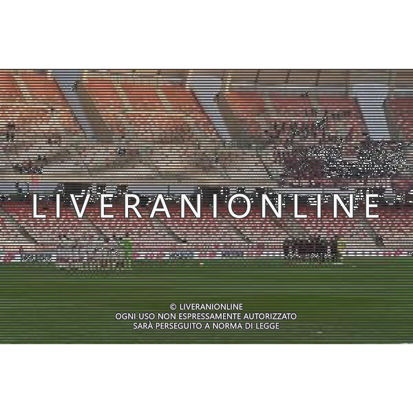 Players of the two teams prior to the minute of silence in memory of Gigi Riva during the Italian Serie B match SSC Bari vs AC Reggiana 1919 on January 27, 2024 at the San Nicola stadium in Bari, Italy. Photo by Emmanuele Mastrodonato/ag. Aldo Liverani sas