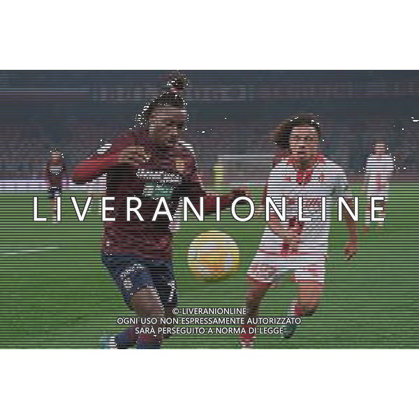 Muhamed Varela of Reggiana and Mehdi Dorval of SSC Bari during the Italian Serie B match SSC Bari vs AC Reggiana 1919 on January 27, 2024 at the San Nicola stadium in Bari, Italy. Photo by Emmanuele Mastrodonato/ag. Aldo Liverani sas