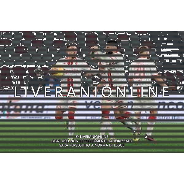 Emmanuele Matino of SSC Bari celebrates the goal being disallowed during the Italian Serie B match SSC Bari vs AC Reggiana 1919 on January 27, 2024 at the San Nicola stadium in Bari, Italy. Photo by Emmanuele Mastrodonato/ag. Aldo Liverani sas