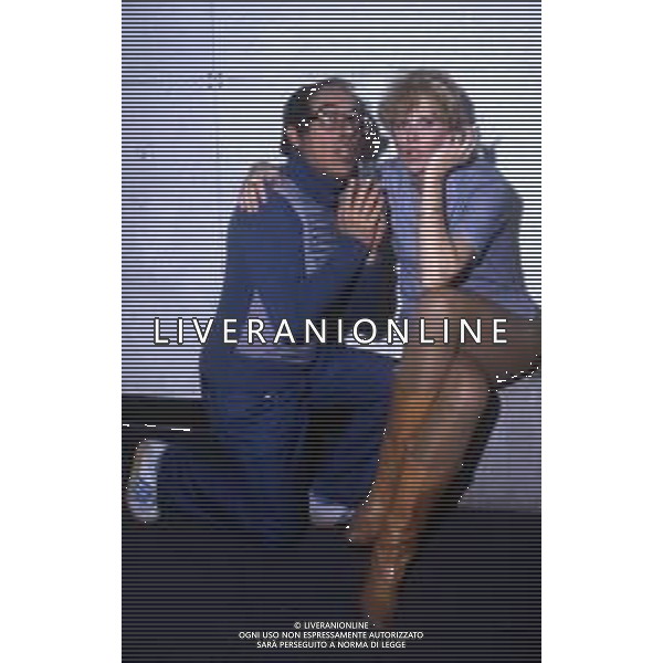 DIAP-RETROSPETTIVA ORESTE LIONELLO ATTORE NELLA FOTO ORESTE LIONELLO CON MINNIE MINOPRIO NELL\'ANNO 1980 A ROMA FOTO EDGARDO DELLA SCORCIOSA-AG ALDO LIVERANI SAS 