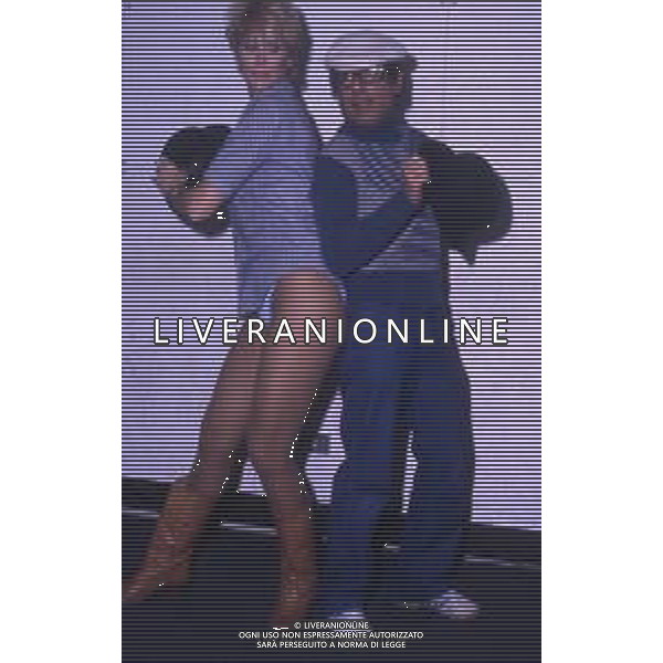 DIAP-RETROSPETTIVA ORESTE LIONELLO ATTORE NELLA FOTO ORESTE LIONELLO CON MINNIE MINOPRIO NELL\'ANNO 1980 A ROMA FOTO EDGARDO DELLA SCORCIOSA-AG ALDO LIVERANI SAS 