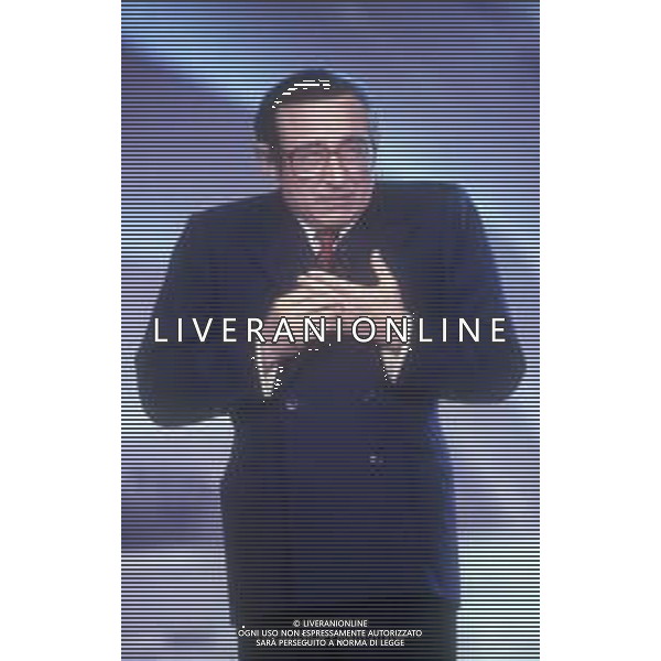 DIAP-RETROSPETTIVA ORESTE LIONELLO ATTORE NELLA FOTO ORESTE LIONELLO NELL\'ANNO 1989 IMITAZIONE DI GIULIO ANDREOTTI AG ALDO LIVERANI SAS 
