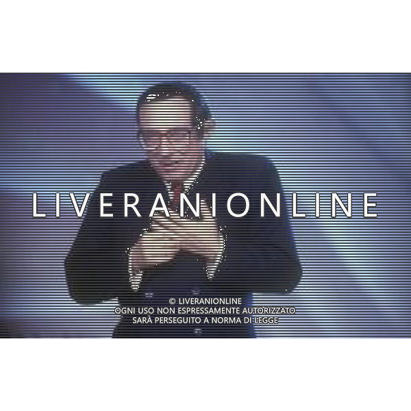 DIAP-RETROSPETTIVA ORESTE LIONELLO ATTORE NELLA FOTO ORESTE LIONELLO NELL\'ANNO 1989 IMITAZIONE DI GIULIO ANDREOTTI AG ALDO LIVERANI SAS 