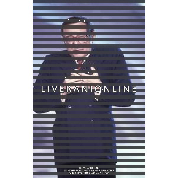 DIAP-RETROSPETTIVA ORESTE LIONELLO ATTORE NELLA FOTO ORESTE LIONELLO NELL\'ANNO 1989 IMITAZIONE DI GIULIO ANDREOTTI AG ALDO LIVERANI SAS 