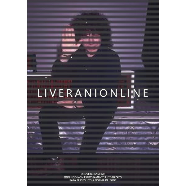 DIAP-RETROSPETTIVA RICCARDO COCCIANTE CANTANTE NELLA FOTO RICCARDO COCCIANTE NELL\'ANNO 1991 AL FESTIVAL DI SANREMO AG ALDO LIVERANI SAS 