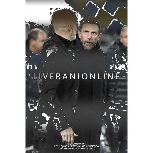 Frosinone vs Milan - Campionato Serie A TIM - 23 giornata - Stadio B.Stirpe - Frosinone 03-02-2024 nella foto Eusebio Di Francesco e Pioli Stefano ©Federico GaetanoAGENZIA ALDO LIVERANI SAS