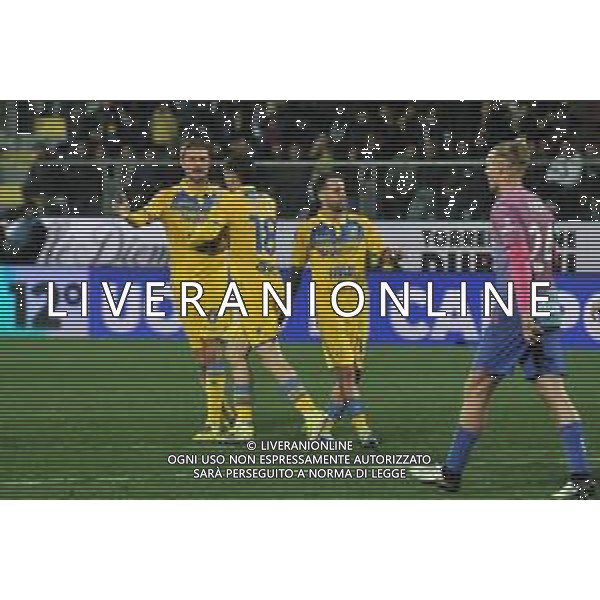 Frosinone vs Milan - Campionato Serie A TIM - 23 giornata - Stadio B.Stirpe - Frosinone 03-02-2024 nella foto Esultanza Frosinone dopo gol su Rigore Soule\' ©Federico GaetanoAGENZIA ALDO LIVERANI SAS