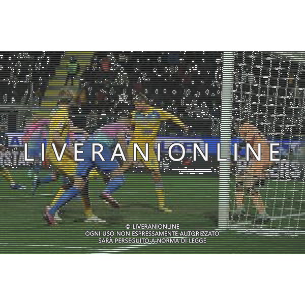Frosinone vs Milan - Campionato Serie A TIM - 23 giornata - Stadio B.Stirpe - Frosinone 03-02-2024 nella foto Gol Matteo Gabbia ©Federico GaetanoAGENZIA ALDO LIVERANI SAS