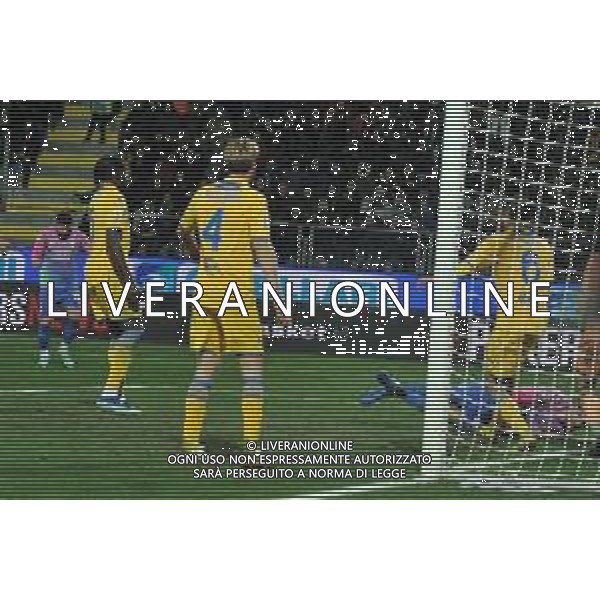 Frosinone vs Milan - Campionato Serie A TIM - 23 giornata - Stadio B.Stirpe - Frosinone 03-02-2024 nella foto Gol Matteo Gabbia ©Federico GaetanoAGENZIA ALDO LIVERANI SAS