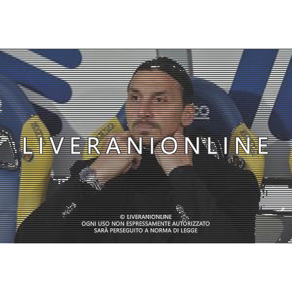 Frosinone vs Milan - Campionato Serie A TIM - 23 giornata - Stadio B.Stirpe - Frosinone 03-02-2024 nella foto Zlatan Ibrahimovic FOTO FEDERICO GAETANO-AG ALDO LIVERANI SAS
