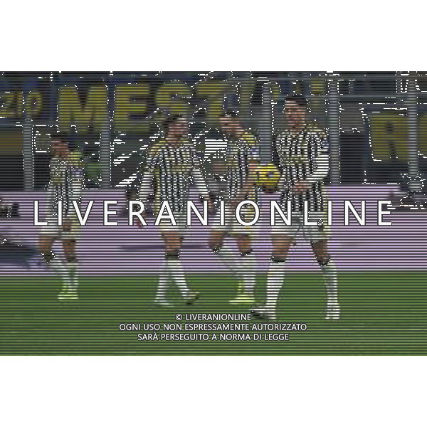 Inter vs Juventus nella foto delusione Juventus dopo il gol subito Milano 04-02-2024 Stadio Giuseppe Meazza - San Siro Campionato Serie A TIM - 23a giornata foto Roberto Garavaglia/Agenzia Aldo Liverani sas/AGENZIA ALDO LIVERANI SAS
