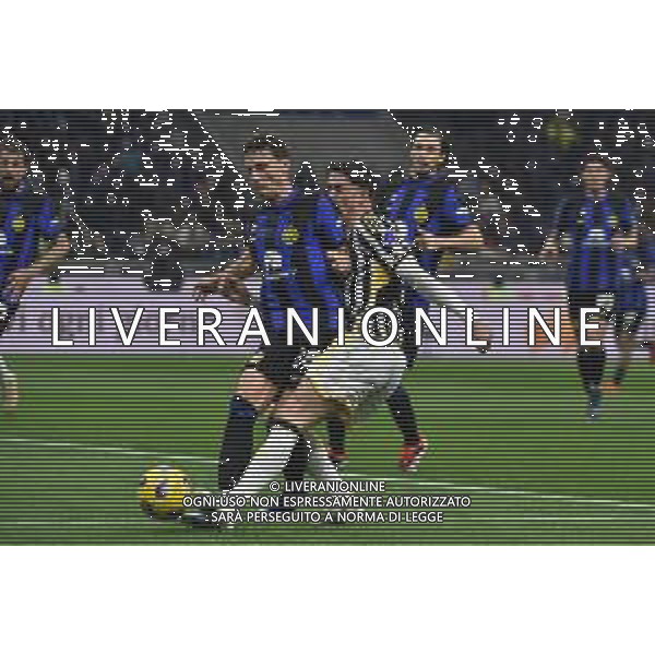 Inter vs Juventus nella foto Dusan Vlahovic (Juventus) occasione da gol sullo 0 a 0 Milano 04-02-2024 Stadio Giuseppe Meazza - San Siro Campionato Serie A TIM - 23a giornata foto Roberto Garavaglia/Agenzia Aldo Liverani sas/AGENZIA ALDO LIVERANI SAS