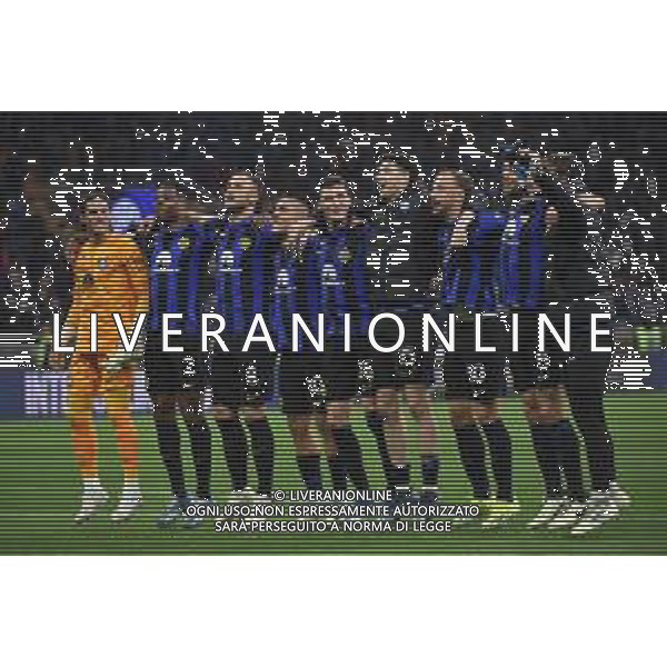 Inter vs Juventus nella foto esultanza finale Inter Milano 04-02-2024 Stadio Giuseppe Meazza - San Siro Campionato Serie A TIM - 23a giornata foto Roberto Garavaglia/Agenzia Aldo Liverani sas/AGENZIA ALDO LIVERANI SAS
