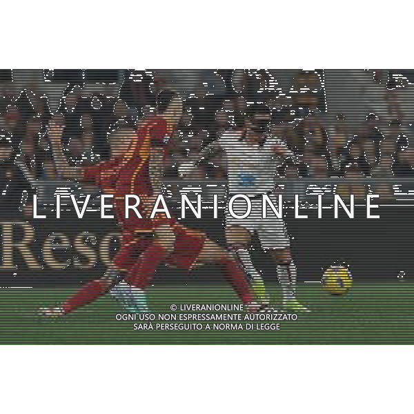 Roma vs Cagliari - Campionato Serie A TIM - 23 giornata - Stadio Olimpico - Roma 05-02-2024 nella foto Lapadula e Mancini FOTO FEDERICO GAETANO-AG ALDO LIVERANI SAS