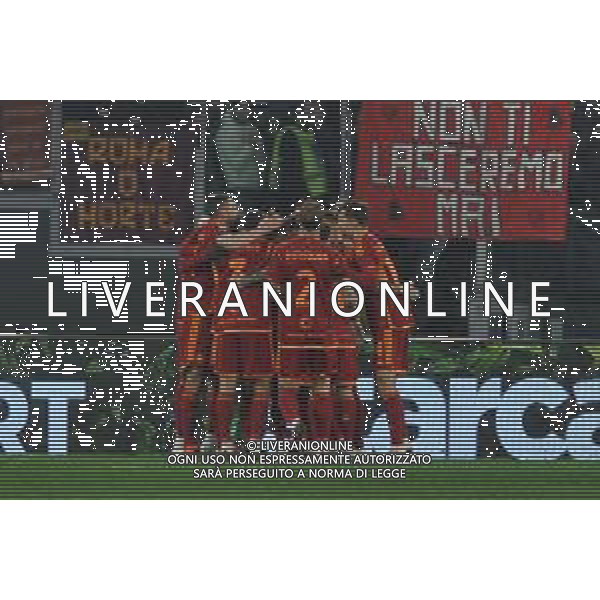 Roma vs Cagliari - Campionato Serie A TIM - 23 giornata - Stadio Olimpico - Roma 05-02-2024 nella foto Esultanza Roma FOTO FEDERICO GAETANO-AG ALDO LIVERANI SAS