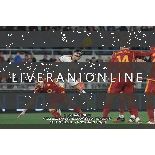 Roma vs Cagliari - Campionato Serie A TIM - 23 giornata - Stadio Olimpico - Roma 05-02-2024 nella foto Lapadula e Karsdorp FOTO FEDERICO GAETANO-AG ALDO LIVERANI SAS