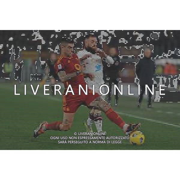 Roma vs Cagliari - Campionato Serie A TIM - 23 giornata - Stadio Olimpico - Roma 05-02-2024 nella foto Mancini e Nandez FOTO FEDERICO GAETANO-AG ALDO LIVERANI SAS
