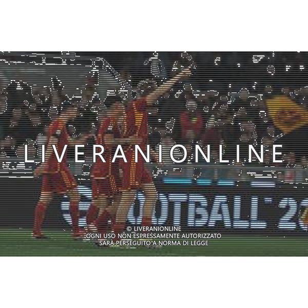 Roma vs Cagliari - Campionato Serie A TIM - 23 giornata - Stadio Olimpico - Roma 05-02-2024 nella foto Esultanza Huijsen FOTO FEDERICO GAETANO-AG ALDO LIVERANI SAS