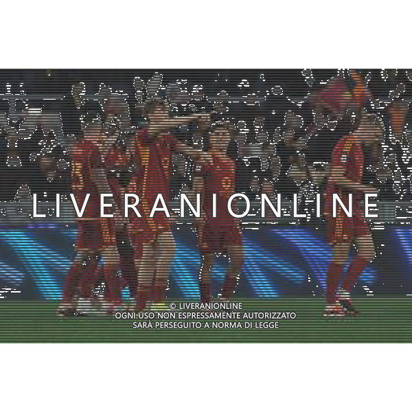 Roma vs Cagliari - Campionato Serie A TIM - 23 giornata - Stadio Olimpico - Roma 05-02-2024 nella foto Esultanza Huijsen FOTO FEDERICO GAETANO-AG ALDO LIVERANI SAS