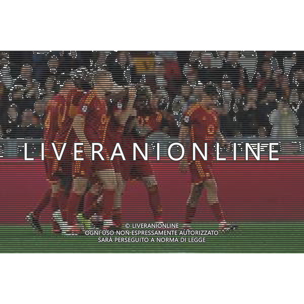 Roma vs Cagliari - Campionato Serie A TIM - 23 giornata - Stadio Olimpico - Roma 05-02-2024 nella foto Esultanza Roma FOTO FEDERICO GAETANO-AG ALDO LIVERANI SAS