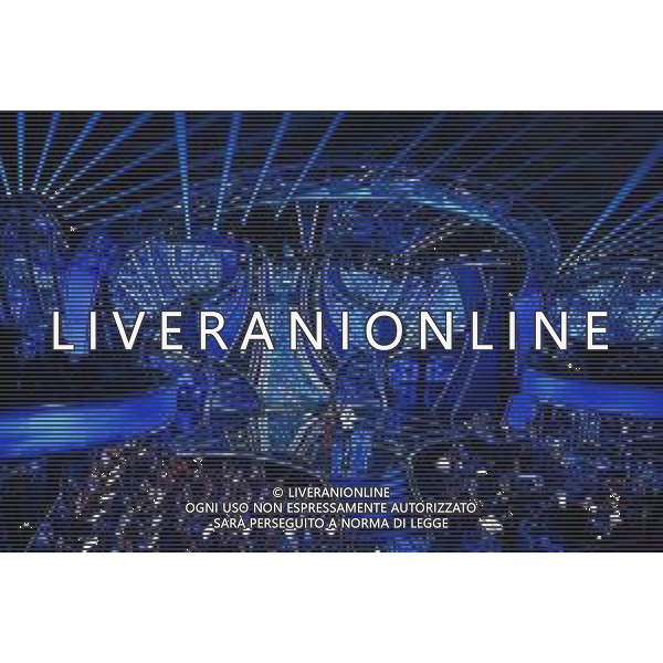Festival Sanremo 2024 nella foto scenografia palco 74mo Festival della Canzone Italiana - Prima Serata Teatro Ariston - Sanremo (IM) 06-02-2024 foto Roberto Garavaglia/agenzia Aldo Liverani sas/AGENZIA ALDO LIVERANI SAS