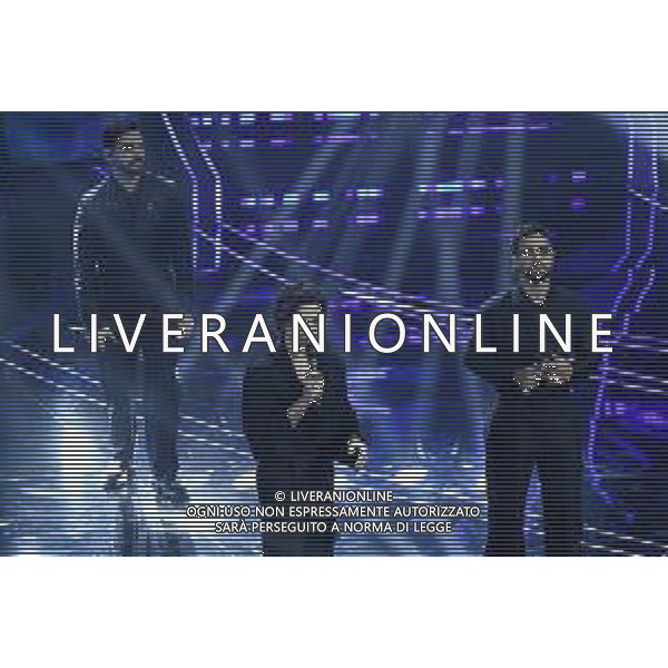 Festival Sanremo 2024 nella foto l\'esibizione de Il Volo 74mo Festival della Canzone Italiana - Prima Serata Teatro Ariston - Sanremo (IM) 06-02-2024 foto Roberto Garavaglia/agenzia Aldo Liverani sas/AGENZIA ALDO LIVERANI SAS