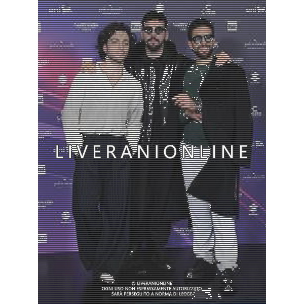 Festival Sanremo 2024 nella foto Il Volo, da SX Gianluca Ginoble, Ignazio Boschetto e Piero Barone 74mo Festival della Canzone Italiana, photocall del 09 febbraio Teatro Ariston - Sanremo (IM) 09-02-2024 foto Roberto Garavaglia/agenzia Aldo Liverani sas