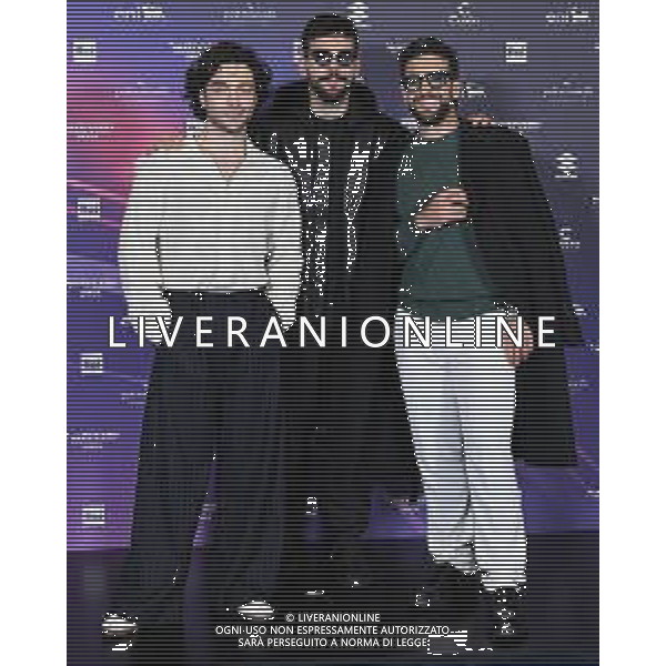 Festival Sanremo 2024 nella foto Il Volo, da SX Gianluca Ginoble, Ignazio Boschetto e Piero Barone 74mo Festival della Canzone Italiana, photocall del 09 febbraio Teatro Ariston - Sanremo (IM) 09-02-2024 foto Roberto Garavaglia/agenzia Aldo Liverani sas