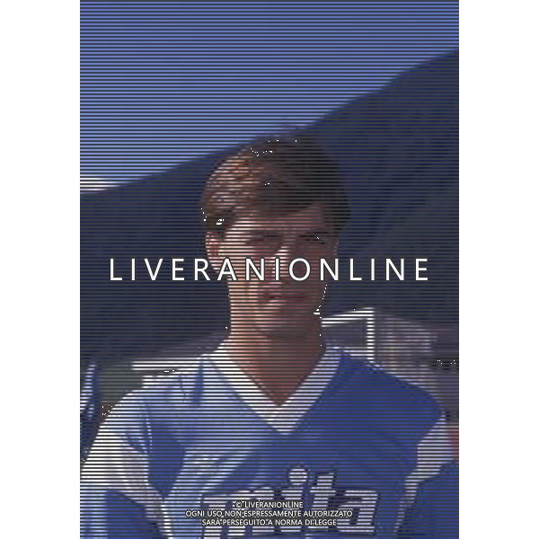 DIAP-RETROSPETTIVA STEFANO MACCOPPI CALCIATORE NELLA FOTO STEFANO MACCOPPI CON LA MAGLIA DEL COMO CALCIO AG ALDO LIVERANI SAS