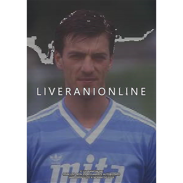 DIAP-RETROSPETTIVA STEFANO MACCOPPI CALCIATORE NELLA FOTO STEFANO MACCOPPI CON LA MAGLIA DEL COMO CALCIO AG ALDO LIVERANI SAS