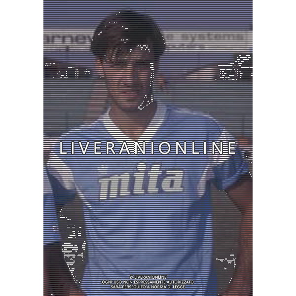 DIAP-RETROSPETTIVA STEFANO MACCOPPI CALCIATORE NELLA FOTO STEFANO MACCOPPI CON LA MAGLIA DEL COMO CALCIO AG ALDO LIVERANI SAS