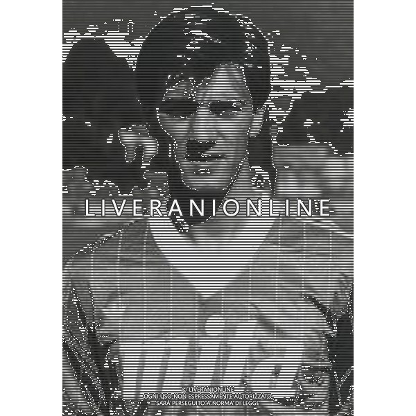 ST-RETROSPETTIVA STEFANO MACCOPPI CALCIATORE NELLA FOTO STEFANO MACCOPPI CON AL MAGLIA DEL COMO CALCIO AG ALDO LIVERANI SAS