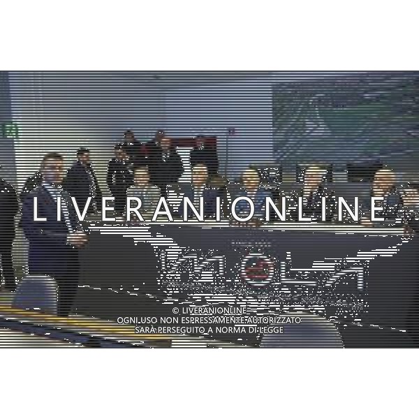IMOLA 10 02 2024 AUTODROMO ENZO E DINO FERRARI VISITA DEL MINISTRO DELL\'INTERNO MATTEO PIANTEDOSI NELLA FOTO DA SINISTRA SINDACO MARCO PANIERI,GIOVANNI MOLARI MAGNIFICO RETTORE UNIVERSITA DI BOLOGNA,FABIO BACCHILEGA CON AMI,MINISTRO DELL\'INTERNO MATTEO PIANTEDOSI E ULTIMO ANTONIO SBORDONE QUESTORE DI BOLOGNA ©SANNA/AGENZIA ALDO LIVERANI SAS