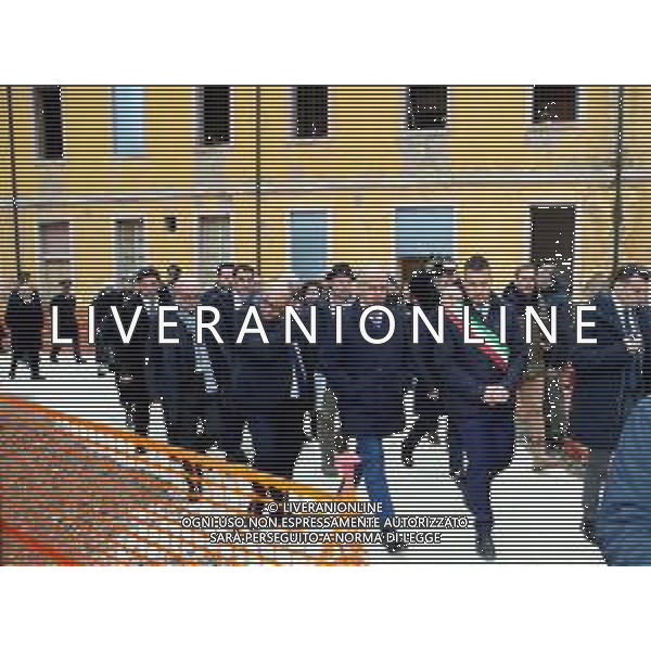 IMOLA 10 02 2024 Nell\'ambito del PNRR, il progetto di recupero dei padiglioni del Complesso Osservanza Ë finanziato attraverso i Piani Urbani Integrati che sono in capo al Ministero dell\'Interno (da qui la presenza del ministro Piantedosi).NELLA FOTO SINDACO DI IMOLA MARCO PANIERI E MINISTRO DELL\'INTERNO MATTEO PIANTEDOSI ©SANNA/AGENZIA ALDO LIVERANI SAS