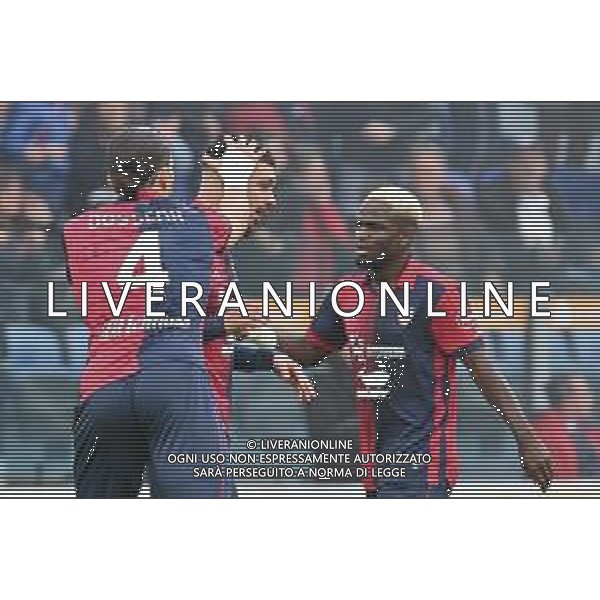 10-2-2024. Cagliari calcio- S.S. Lazio 24° giornata campionato calcio italiano Serie A 2023/2024, Stadio Unipol Domus Cagliari. Foto Salvatore Moi/Agenzia Aldo Liverani s.as. Nella foto: Gol ed esultanza del Cagliari in casa contro Lazio nello stadio Unipol Domus di Cagliari. Segna:Gianluca Gaetano Cagliari ©MOI SALVATORE/AGENZIA ALDO LIVERANI SAS