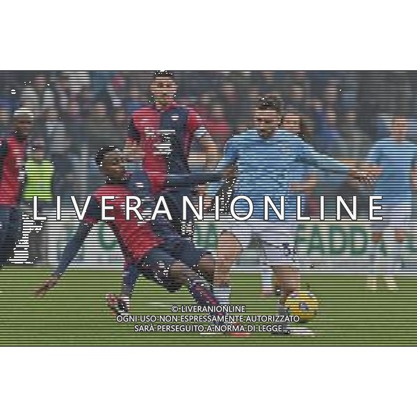 10-2-2024. Cagliari calcio- S.S. Lazio 24° giornata campionato calcio italiano Serie A 2023/2024, Stadio Unipol Domus Cagliari. Foto Salvatore Moi/Agenzia Aldo Liverani s.as. Nella foto: Antoine Makoumbou Cagliari, Mario Gila Luigi Sepe Lazio ©MOI SALVATORE/AGENZIA ALDO LIVERANI SAS