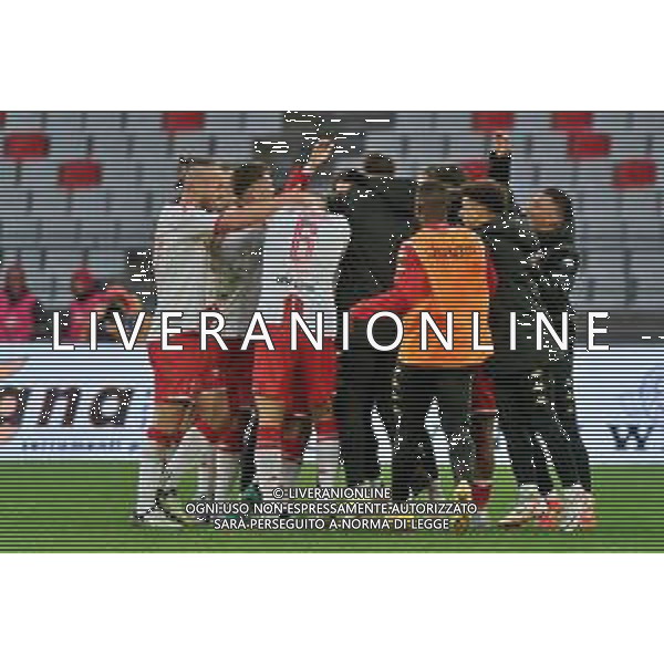 Ahmad Benali of SSC Bari celebrates after scoring a goal with teammates during the Italian Serie B match SSC Bari vs Calcio Lecco 1912 on February 10, 2024 at the San Nicola stadium in Bari, Italy. Photo by Emmanuele Mastrodonato/ag. Aldo Liverani sas/AGENZIA ALDO LIVERANI SAS