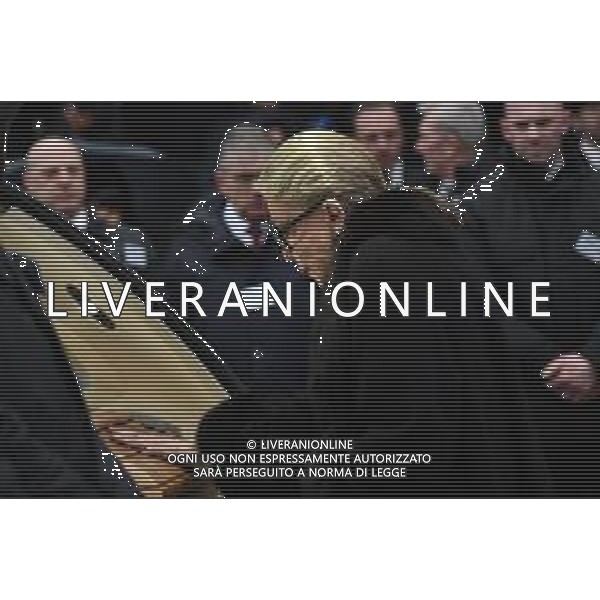 Torino 10.02.2024 Duomo di Torino San Giovanni Battista @Manuela Viganti/Ag. Aldo Liverani sas Funerali di Vittorio Emanuele di Savoia Nella foto: marina doria di savoia da l\'ultimo saluto a Vittori Emanuele di Savoia ©Viganti/AGENZIA ALDO LIVERANI SAS